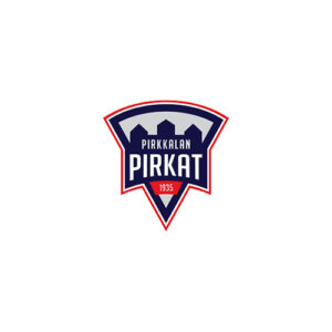 Pirkkalan Pirkat -seuran logo, jossa on sinipunainen kilpiaihe ja teksti vuodelta 1935.